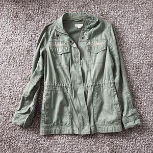 Merona Army Green Cotton Field Jacket